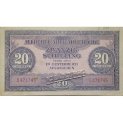 Банкнота Австрия 20 (двадцать) шиллингов 1944 год. Pick 107. XF