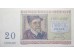 Банкнота Бельгия 20 (двадцать) франков 1950 год. Pick 132a. UNC