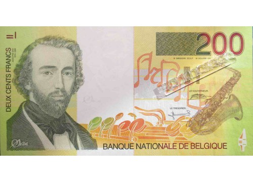 Бельгия 200 (двести) франков 1995 год. Pick 148. UNC