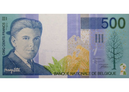 Банкнота Бельгия 500 (пятьсот) франков 1998 год. Pick 149. UNC