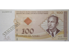 Банкнота Босния и Герцеговина 100 (сто) марок 2008 год. Pick 79b. UNC