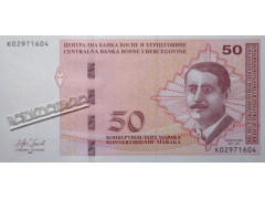 Банкнота Боcния и Герцеговина 50 (пятьдесят) марок 2024 год. Pick 85d. UNC