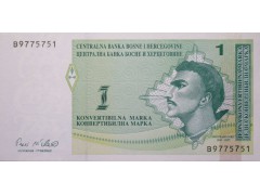 Банкнота Боcния и Герцеговина 1 (одна) марка 1998 год. Pick 59a. UNC