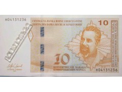 Банкнота Боcния и Герцеговина 10 (десять) марок 2019 год. Pick 80. UNC