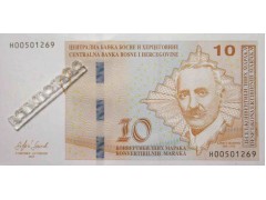 Банкнота Боcния и Герцеговина 10 (десять) марок 2019 год. Pick 81. UNC