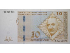 Банкнота Босния и Герцеговина 10 (десять) марок 2012 год. Pick 81a. UNC