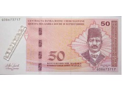 Банкнота Боcния и Герцеговина 50 (пятьдесят) марок 2017 год. Pick 84b. UNC