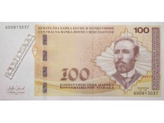 Банкнота Боcния и Герцеговина 100 (сто) марок 2017 год. Pick 87b. UNC