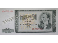 Банкнота ГДР 50 (пятьдесят) марок 1964 год. Pick 25Z. UNC