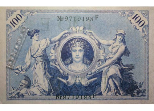 Банкнота Германия 100 (сто) марок 1908 год. Pick 34. UNC
