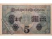Банкнота Германия 5 (пять) марок 1917 год. Pick 56b. UNC