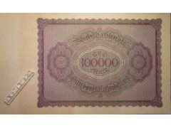 Банкнота Германия 100000 (сто тысяч) марок 1923 год. Pick 83. UNC