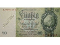 Банкнота Германия 50 (пятьдесят) марок 1933 год. Pick 182b. UNC