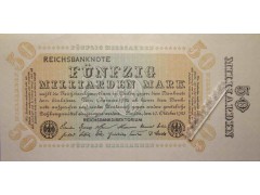 Банкнота Германия 50000000000 (пятьдесят миллиардов) марок 1923 год. Pick 119c. UNC