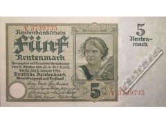 Банкнота Германия 5 (пять) марок 1926 год. Pick 169.1. UNC