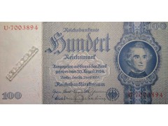 Банкнота Германия 100 (сто) марок 1935 год. Pick 183a2-1. UNC