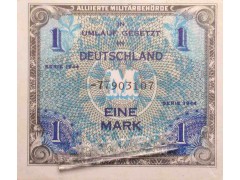 Банкнота Германия 1 (одна) марка 1944 год. Pick 192d. UNC