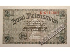 Банкнота Германия 2 (две) марки 1940-45 год. Pick 137a. UNC