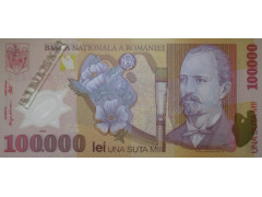 Банкнота Румыния 100000 (сто тысяч) лей 2004 год. Pick 114a4. UNC