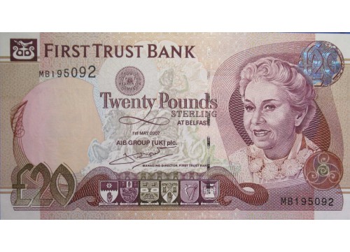 Банкнота Северная Ирландия 20 (двадцать) фунтов. 2007 год. Pick 137b. UNC