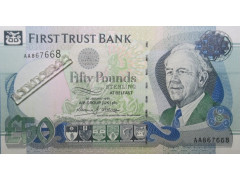 Банкнота Северная Ирландия 50 (пятьдесят) фунтов 1998 год. Pick 138a. UNC