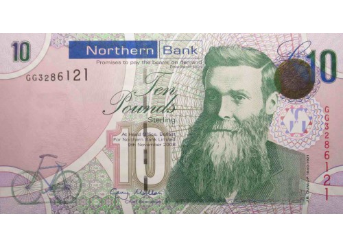 Банкнота Северная Ирландия 10 (десять) фунтов. 2008 год. Pick 210a. UNC