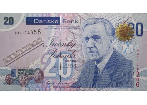 Банкнота Северная Ирландия 20 (двадцать) фунтов. 2012 год. Pick 213a. UNC