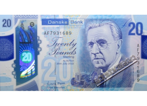 Банкнота Северная Ирландия 20 (двадцать) фунтов. 2022 год.  Pick W215.2. UNC