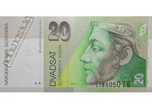 Банкнота Словакия 20 (двадцать) корун 2004 год. Pick 20f. UNC