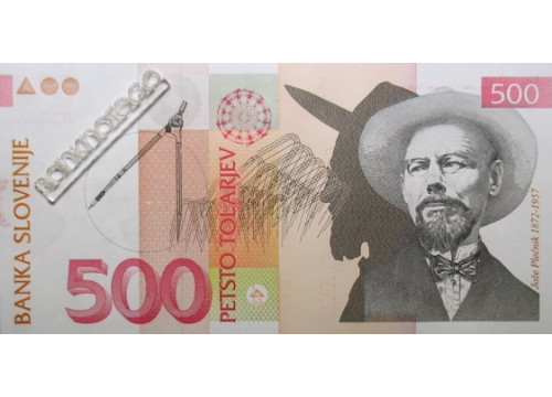 Словения 500 (пятьсот) толаров 1990 года. Pick 16a. UNC