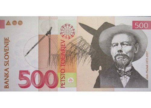 Банкнота Словения 500 (пятьсот) толаров 2005 год. Pick 16с. UNC