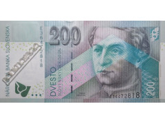 Банкнота Словения 200 (двести) толаров 1999 года. Pick 30. UNC