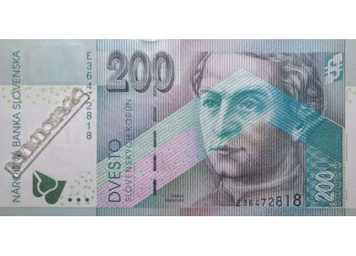 Банкнота Словения 200 (двести) толаров 1999 года. Pick 30. UNC