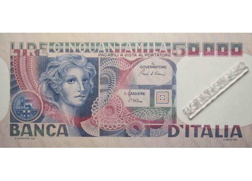 Банкнота Италия 50000 (пятьдесят тысяч) лир 1980 год. Pick 107c. UNC