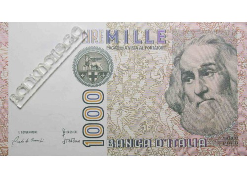 Банкнота Италия 1000 (тысяча) лир 1982 год. Pick 109a. UNC