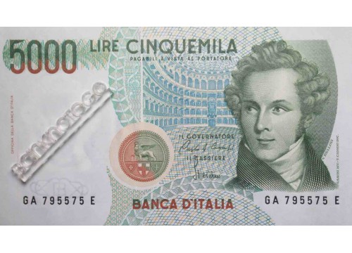 Банкнота Италия 5000 (пять тысяч) лир 1985 год. Pick 111a. UNC