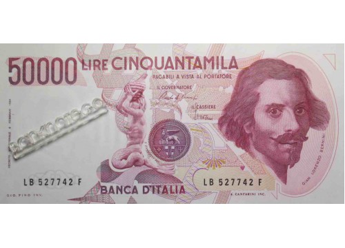 Банкнота Италия 50000 (пятьдесят тысяч) лир 1984 год. Pick 113a. UNC