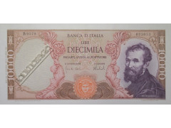 Банкнота Италия 10000 (десять тысяч) лир 1973 год. Pick 97f2. UNC