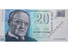Банкнота Финляндия 20 (двадцать) марок 1993 год. Pick 123.2. UNC
