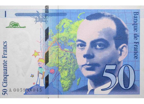 Банкнота Франция 50 (пятьдесят) франков 1993 год. Pick 157b. UNC