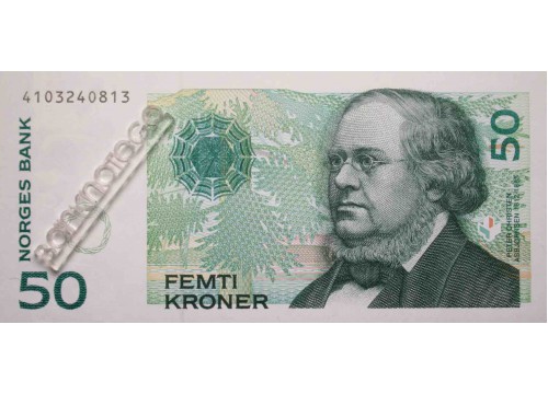 Банкнота Норвегия 50 (пятьдесят) крон 2000 год. Pick 46b. UNC