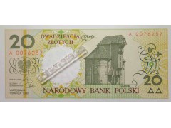 Банкнота Польша 20 (двадцать) злотых 1990 год. Pick 168. UNC
