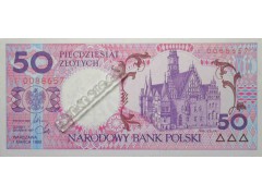 Банкнота Польша 50 (пятьдесят) злотых 1990 год. Pick 169. UNC