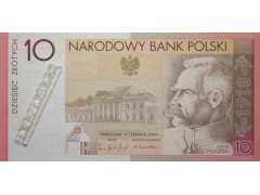 Банкнота Польша 10 (десять) злотых 2008 год. Pick 179. UNC Буклет.