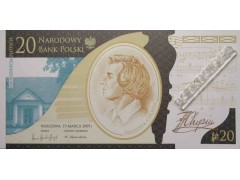 Банкнота Польша 20 (двадцать) злотых 2009 год. Pick 181. UNC Буклет.