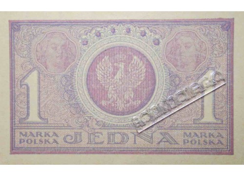 Банкнота Польша 1 (одна) марка 1919 год. Pick 19. UNC