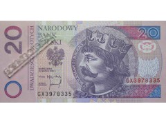 Банкнота Польша 20 (двадцать) злотых 1994 год. Pick 174. UNC