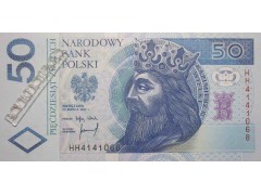 Банкнота Польша 50 (пятьдесят) злотых 1994 год. Pick 175. UNC