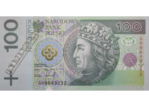 Банкнота Польша 100 (сто) злотых 1994 год. Pick 176. UNC