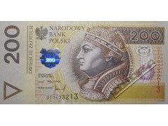 Банкнота Польша 200 (двести) злотых 1994 год. Pick 177. UNC